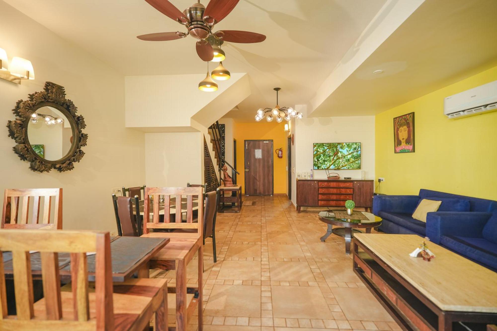 Villa M - Jia 3- 3Bhk In Candolim, Pool Facing, Near Beach, Breakfast Included Exterior photo